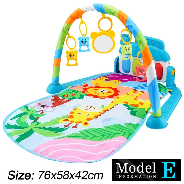 Baby-Spielbogen mit Musik & Piano – Krabbeldecke und Spielmatte ab Geburt