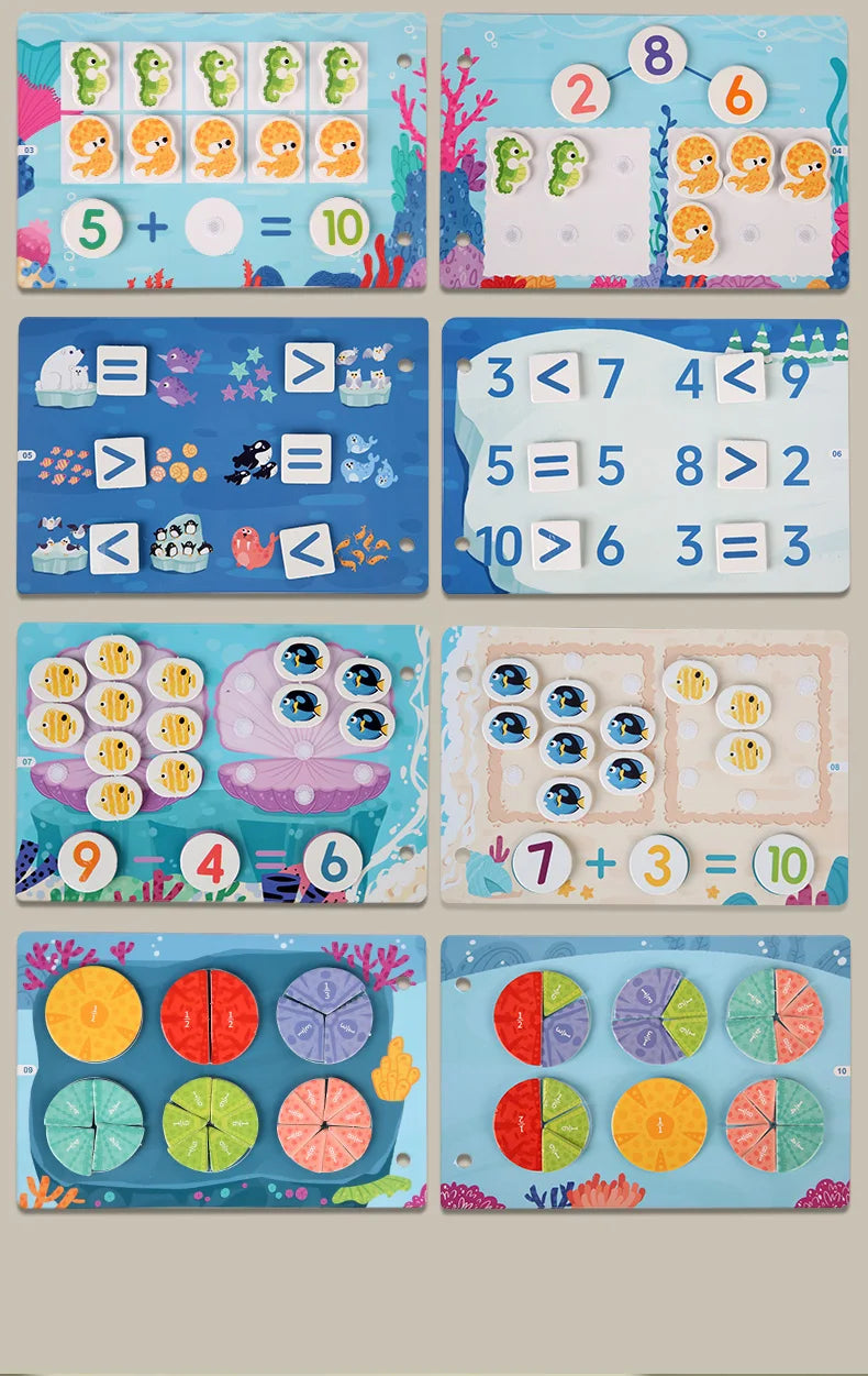 Montessori Szenen-Stickerbuch – Wiederverwendbares Lernspielzeug zur Förderung von Kreativität & Motorik ab 3 Jahren