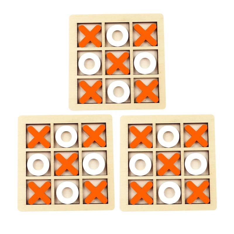 Montessori XO Holzspiel – Tic-Tac-Toe Lernspiel für Konzentration & logisches Denken ab 3 Jahre