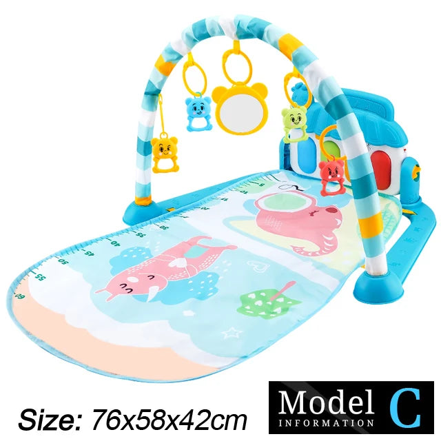 Baby-Spielbogen mit Musik & Piano – Krabbeldecke und Spielmatte ab Geburt