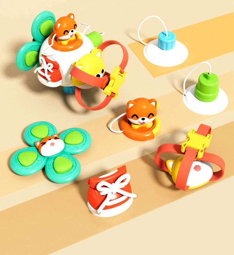 Baby Busy Board Würfel – Montessori Sensorikspielzeug für Kleinkinder | Lernspielzeug zur Förderung der Feinmotorik und ideal für unterwegs ab 1 Jahr