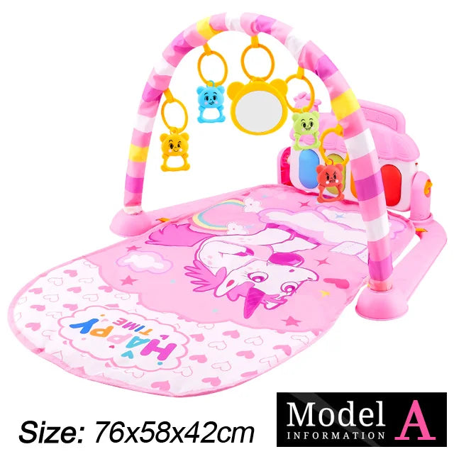 Baby-Spielbogen mit Musik & Piano – Krabbeldecke und Spielmatte ab Geburt