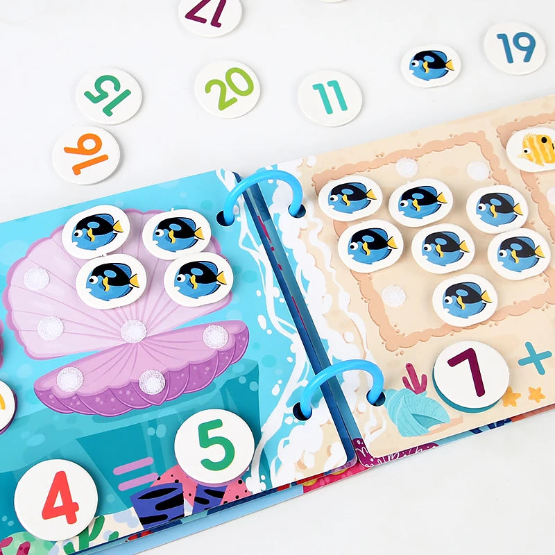 Montessori Szenen-Stickerbuch – Wiederverwendbares Lernspielzeug zur Förderung von Kreativität & Motorik ab 3 Jahren