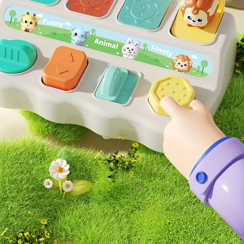 Montessori Pop-Up Tierspielzeug – Lernbox zur Förderung von Logik & Motorik | Perfektes Geschenk für Kinder ab 0 Jahren