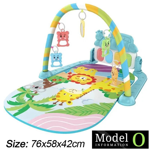 Baby-Spielbogen mit Musik & Piano – Krabbeldecke und Spielmatte ab Geburt