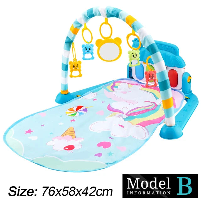 Baby-Spielbogen mit Musik & Piano – Krabbeldecke und Spielmatte ab Geburt
