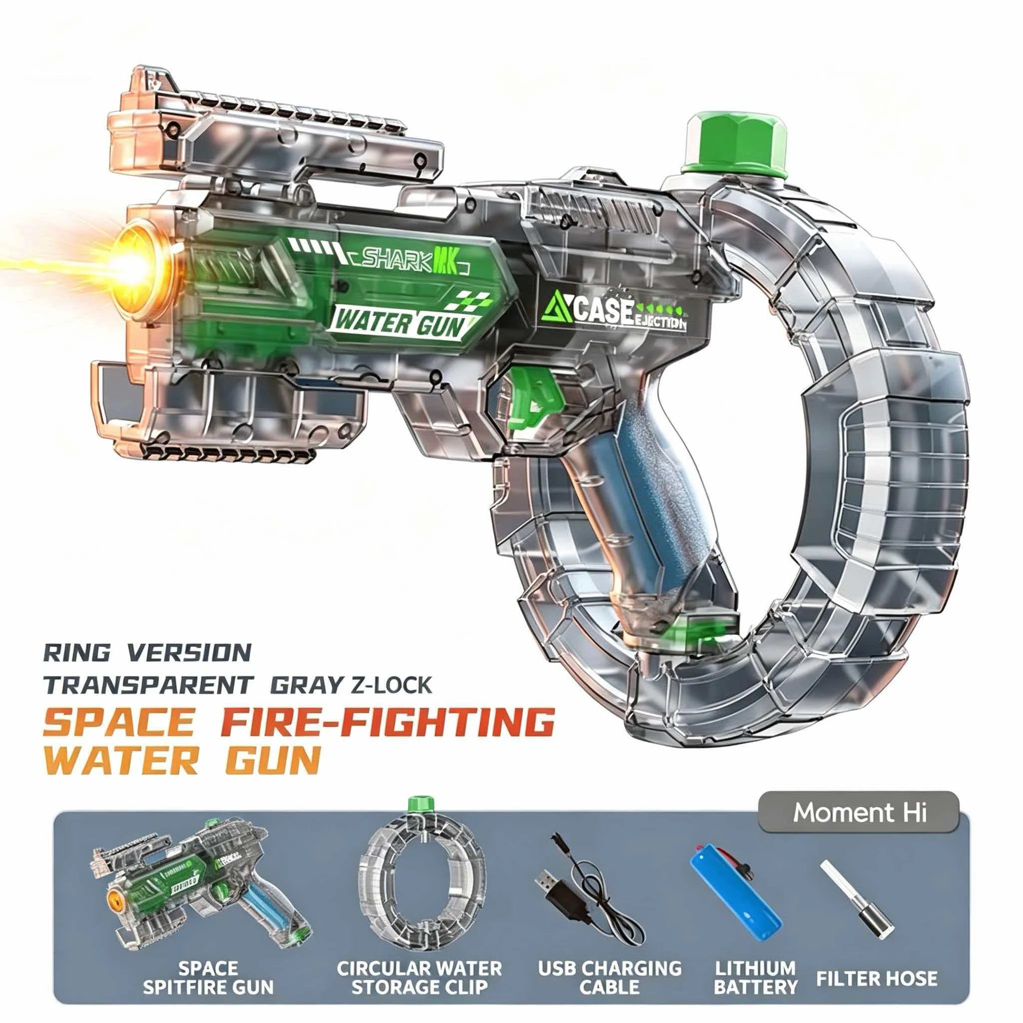 Elektrische Wasserpistole für Kinder – Wiederaufladbare automatische Wasserpistole für Outdoor-Spaß ab 15,90€
