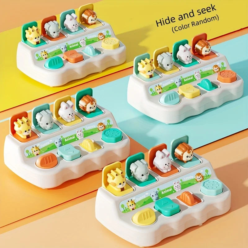 Montessori Pop-Up Tierspielzeug – Lernbox zur Förderung von Logik & Motorik | Perfektes Geschenk für Kinder ab 0 Jahren