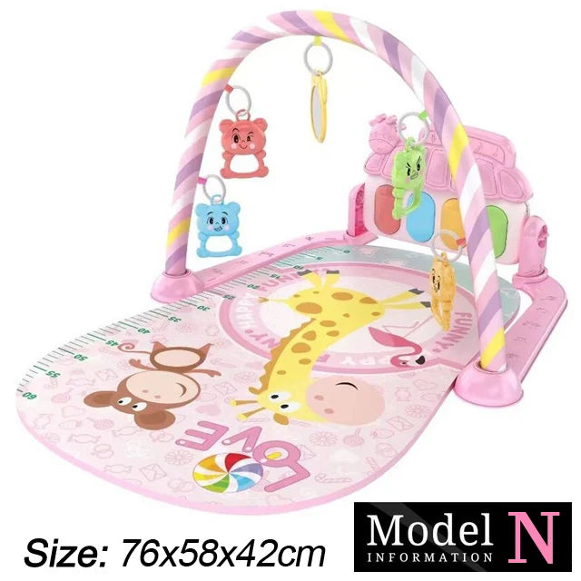 Baby-Spielbogen mit Musik & Piano – Krabbeldecke und Spielmatte ab Geburt
