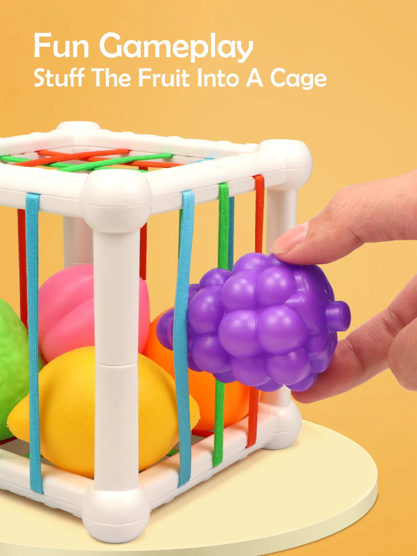 Geometrisches Steckspiel – Lernspielzeug zum Sortieren & Stapeln für Kinder ab 1 Jahr