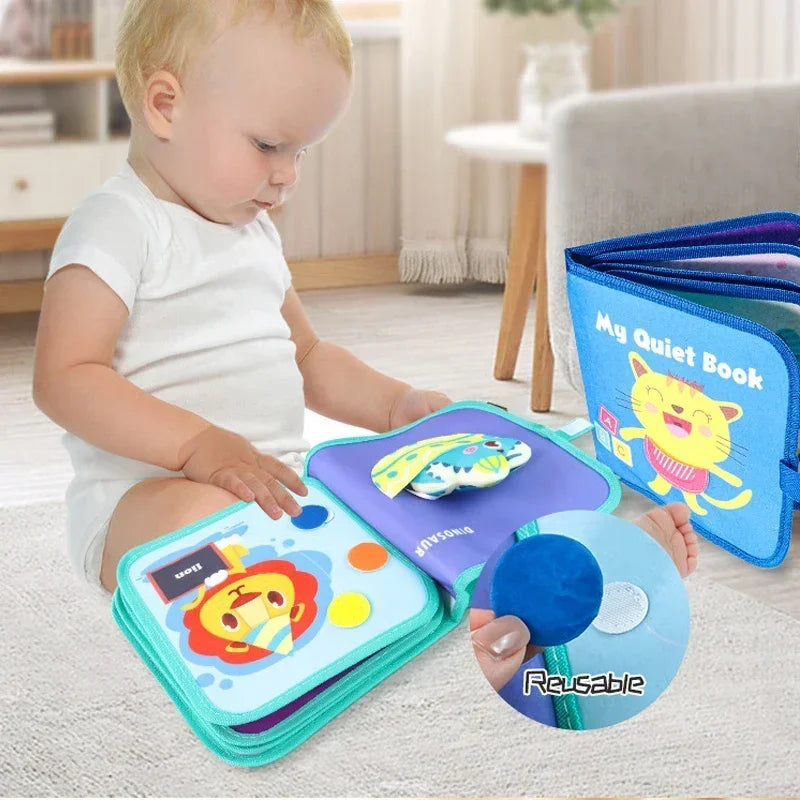 Montessori Busy Book – Lernbuch & Reisespielzeug für Kinder ab 3 Jahren