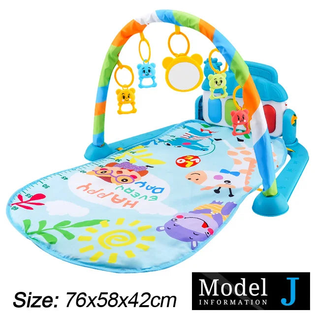 Baby-Spielbogen mit Musik & Piano – Krabbeldecke und Spielmatte ab Geburt