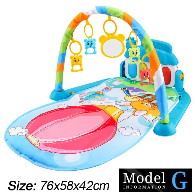 Baby-Spielbogen mit Musik & Piano – Krabbeldecke und Spielmatte ab Geburt