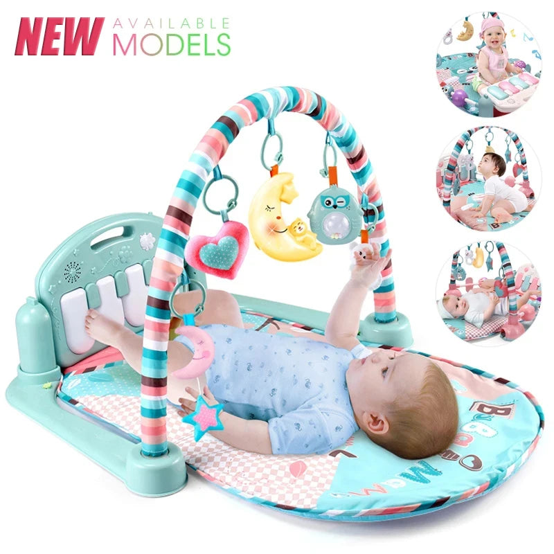 Baby-Spielbogen mit Musik & Piano – Krabbeldecke und Spielmatte ab Geburt
