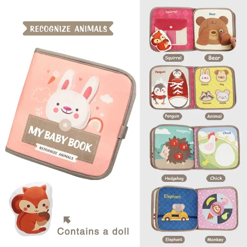 Montessori Busy Book – Lernbuch & Reisespielzeug für Kinder ab 3 Jahren