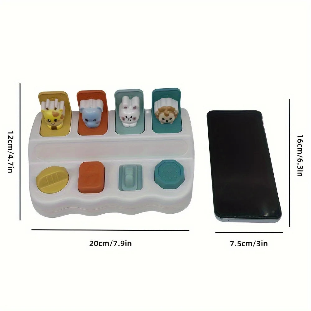 Montessori Pop-Up Tierspielzeug – Lernbox zur Förderung von Logik & Motorik | Perfektes Geschenk für Kinder ab 0 Jahren
