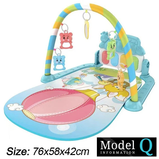 Baby-Spielbogen mit Musik & Piano – Krabbeldecke und Spielmatte ab Geburt