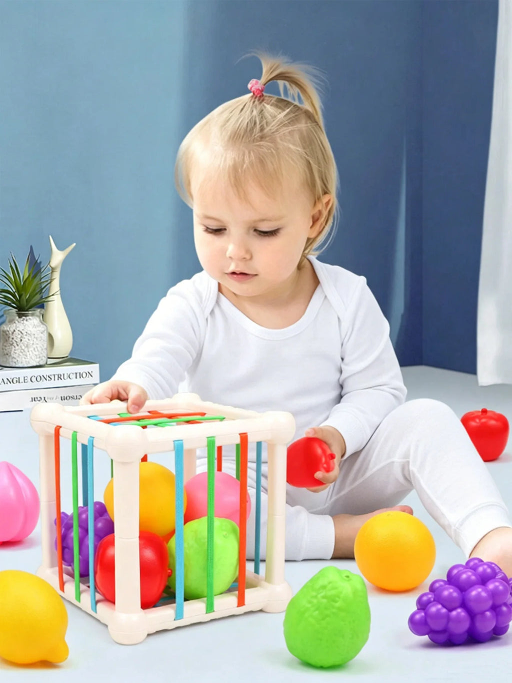 Geometrisches Steckspiel – Lernspielzeug zum Sortieren & Stapeln für Kinder ab 1 Jahr