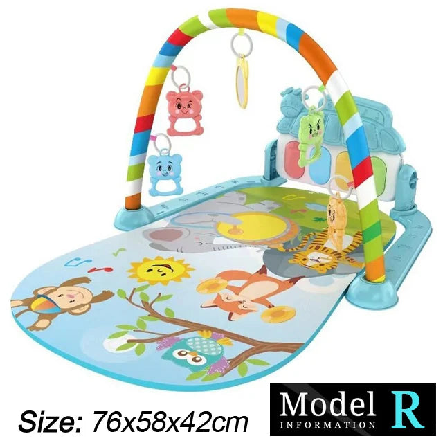 Baby-Spielbogen mit Musik & Piano – Krabbeldecke und Spielmatte ab Geburt
