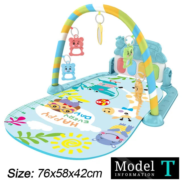 Baby-Spielbogen mit Musik & Piano – Krabbeldecke und Spielmatte ab Geburt