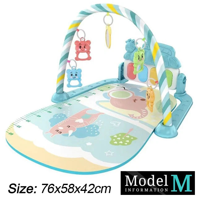 Baby-Spielbogen mit Musik & Piano – Krabbeldecke und Spielmatte ab Geburt