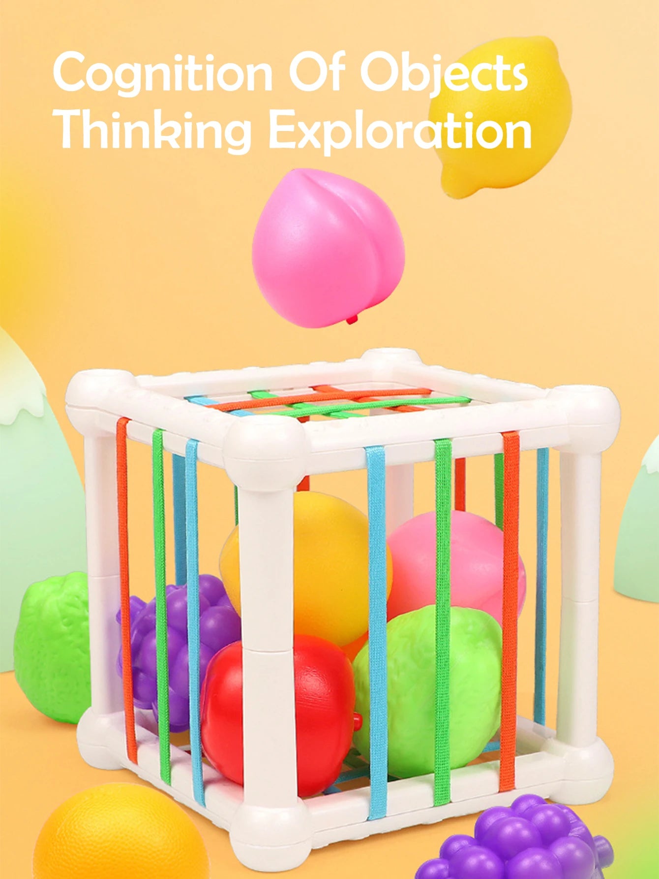 Geometrisches Steckspiel – Lernspielzeug zum Sortieren & Stapeln für Kinder ab 1 Jahr