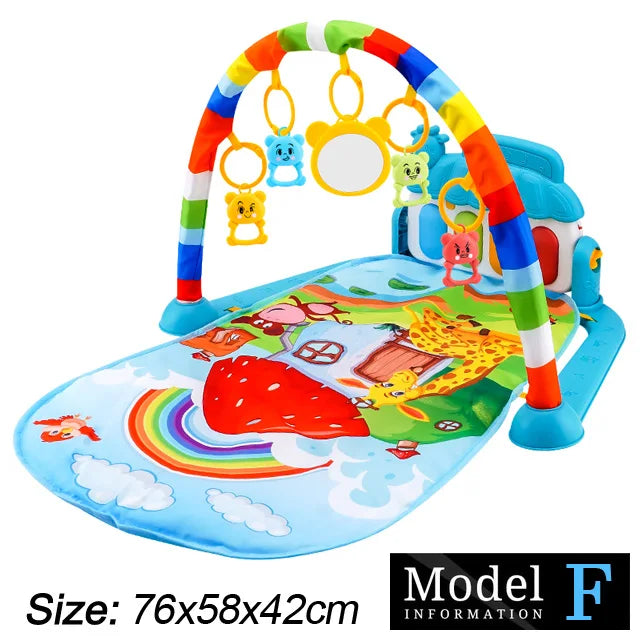 Baby-Spielbogen mit Musik & Piano – Krabbeldecke und Spielmatte ab Geburt