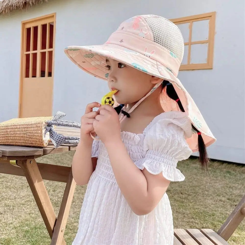 Kinder-Sonnenhut mit Trillerpfeife – Verstellbarer Bucket Hat für Kinder von 3–10 Jahren