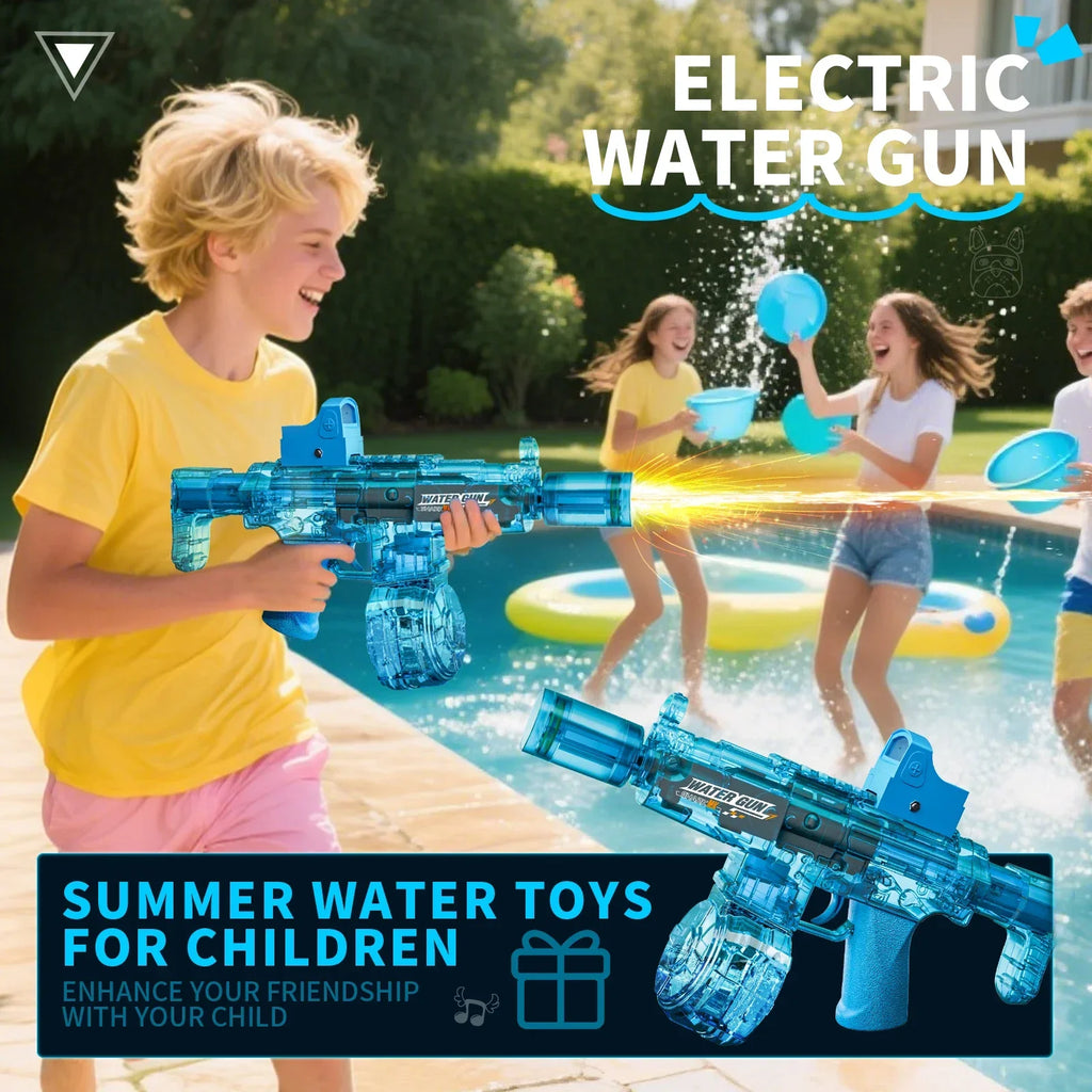 Elektrische Wasserpistole für Kinder – Wiederaufladbare automatische Wasserpistole für Outdoor-Spaß ab 15,90€
