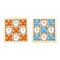 Montessori XO Holzspiel – Tic-Tac-Toe Lernspiel für Konzentration & logisches Denken ab 3 Jahre