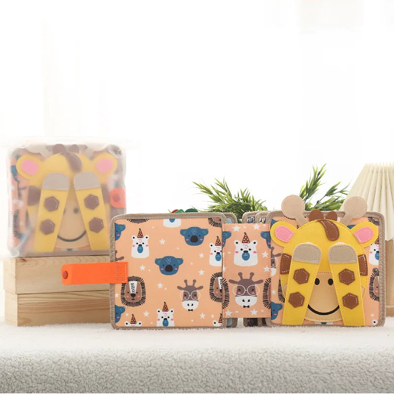 Montessori Stoffbuch für Babys – Weiches Lernbuch zur frühkindlichen Förderung ab Geburt