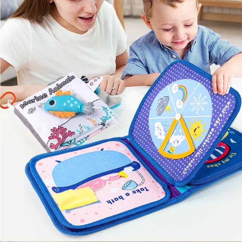 Montessori Busy Book – Lernbuch & Reisespielzeug für Kinder ab 3 Jahren