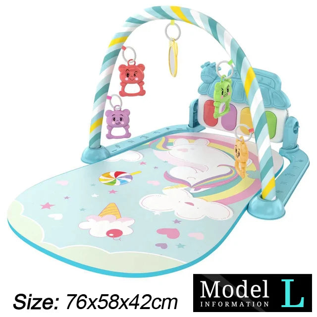 Baby-Spielbogen mit Musik & Piano – Krabbeldecke und Spielmatte ab Geburt