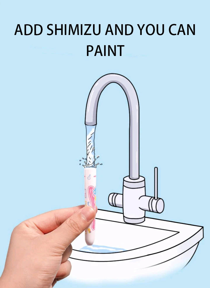🖍️ Montessori Wasser-Malbuch – Wiederverwendbarer Malspaß mit Wasser ab 3 Jahre