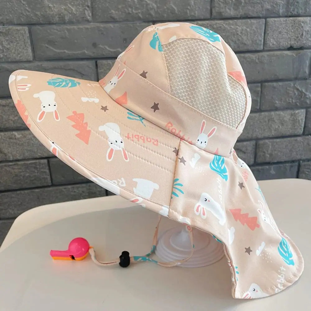 Kinder-Sonnenhut mit Trillerpfeife – Verstellbarer Bucket Hat für Kinder von 3–10 Jahren